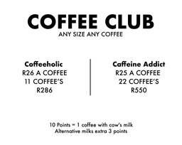 Coffee Club Coffeeholic (110 points)